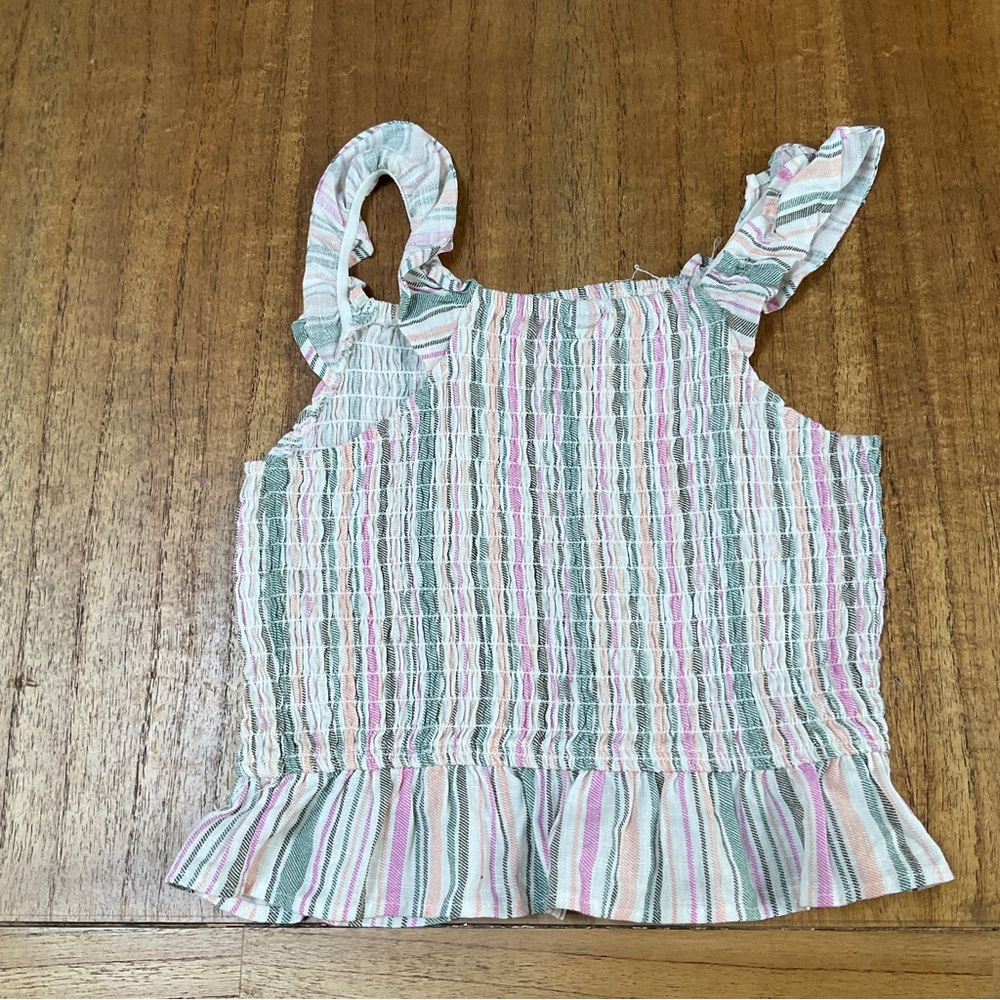 art class cropped multi- colored tee